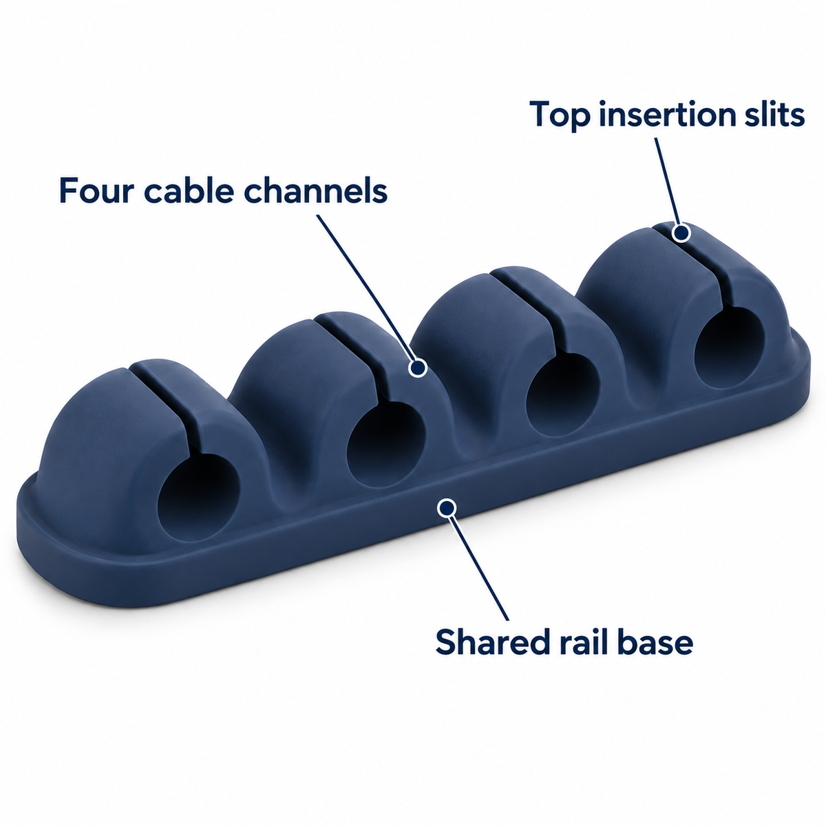 Bridge Four-Channel Cable Clip