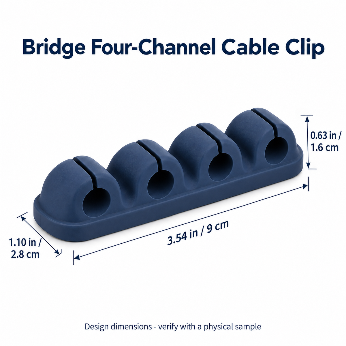 Bridge Four-Channel Cable Clip