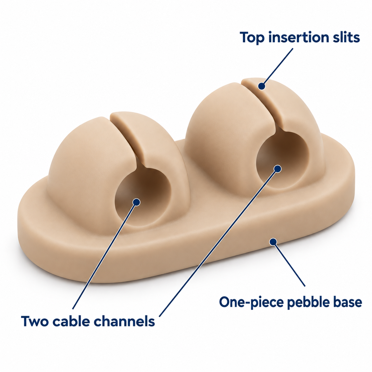 Pebble Duo Cable Clip