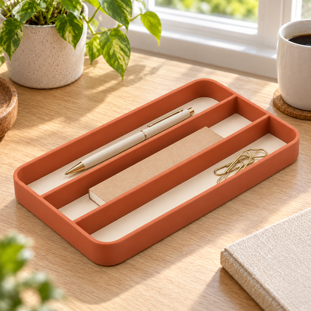 Three Lane Desk Tray