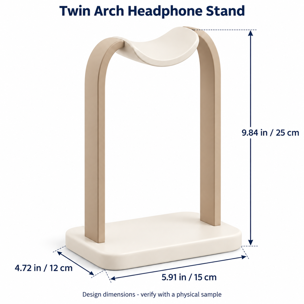 Twin Arch Headphone Stand