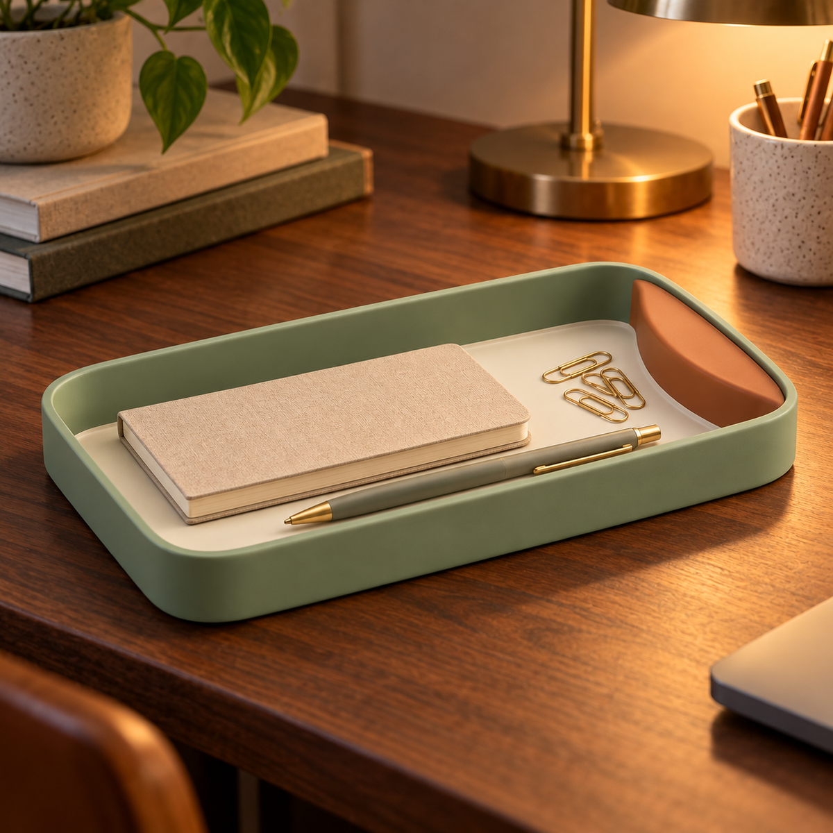 Crescent Edge Desk Tray