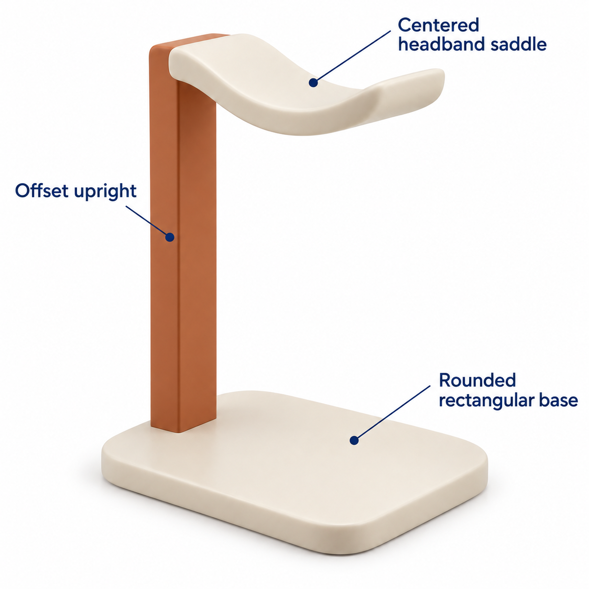 Offset Stem Headphone Stand