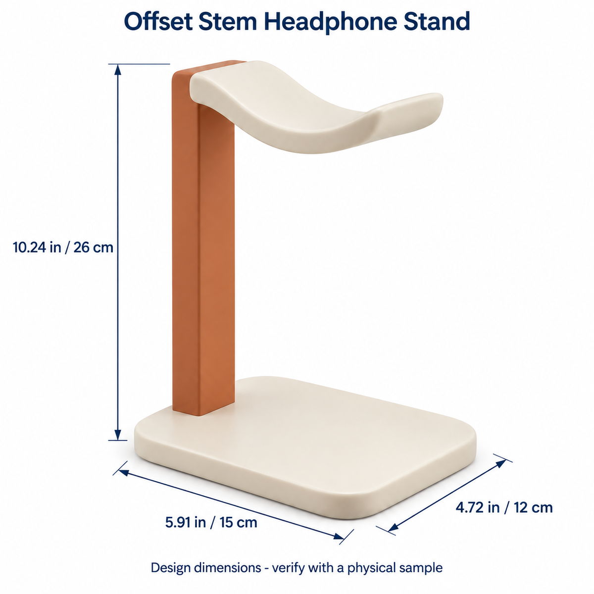 Offset Stem Headphone Stand