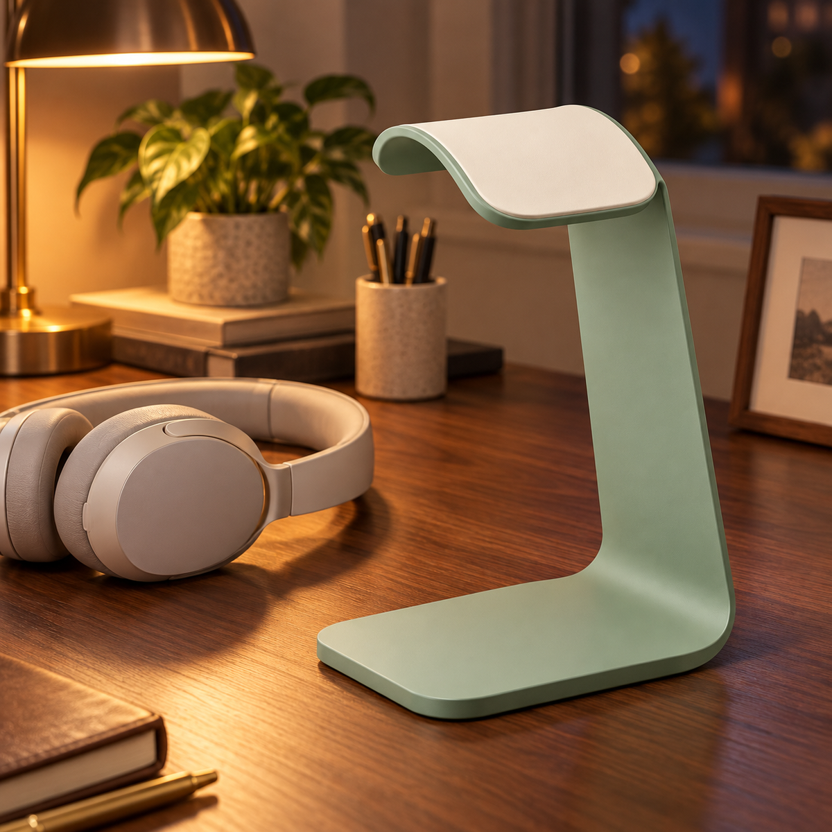 Ribbon Fold Headphone Stand