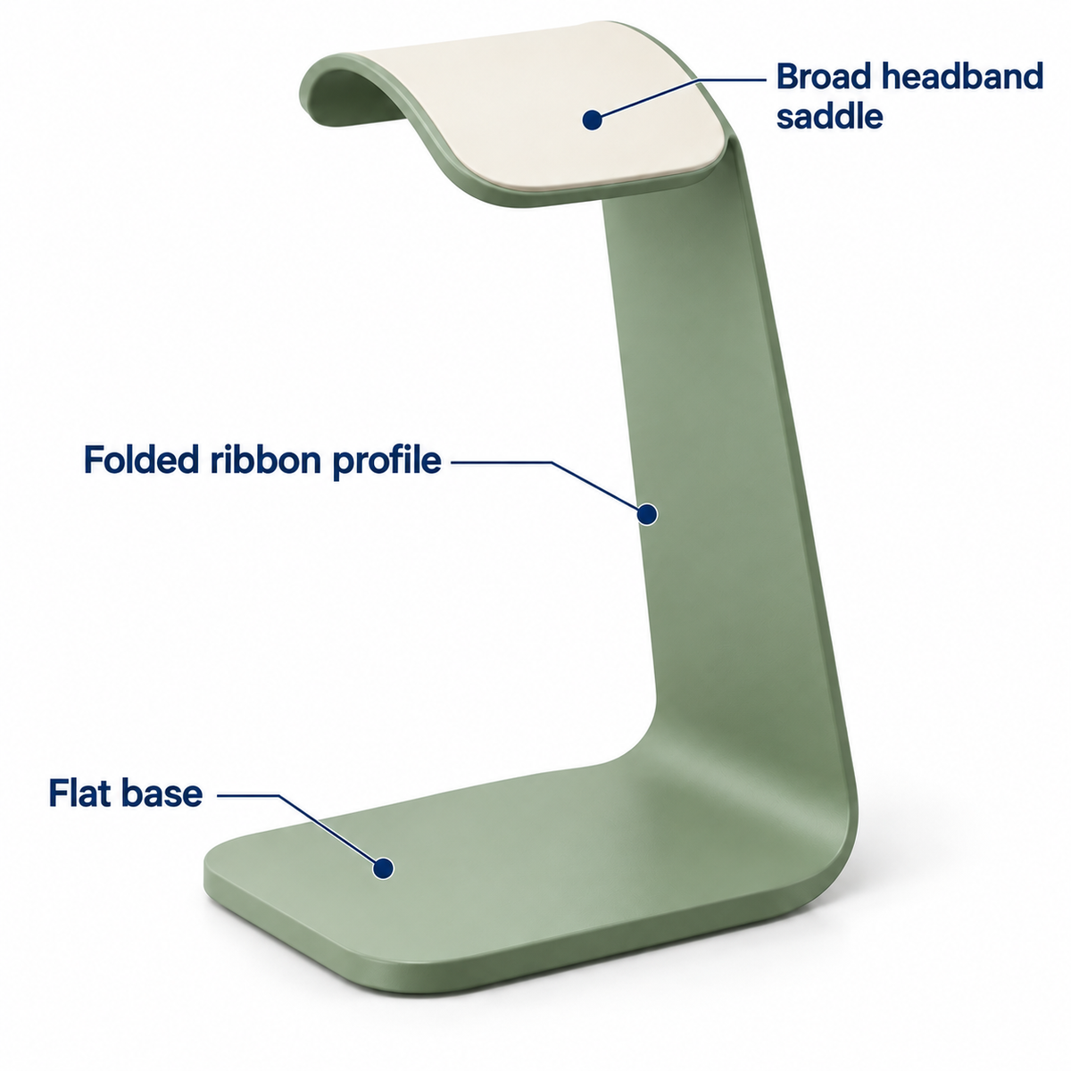 Ribbon Fold Headphone Stand