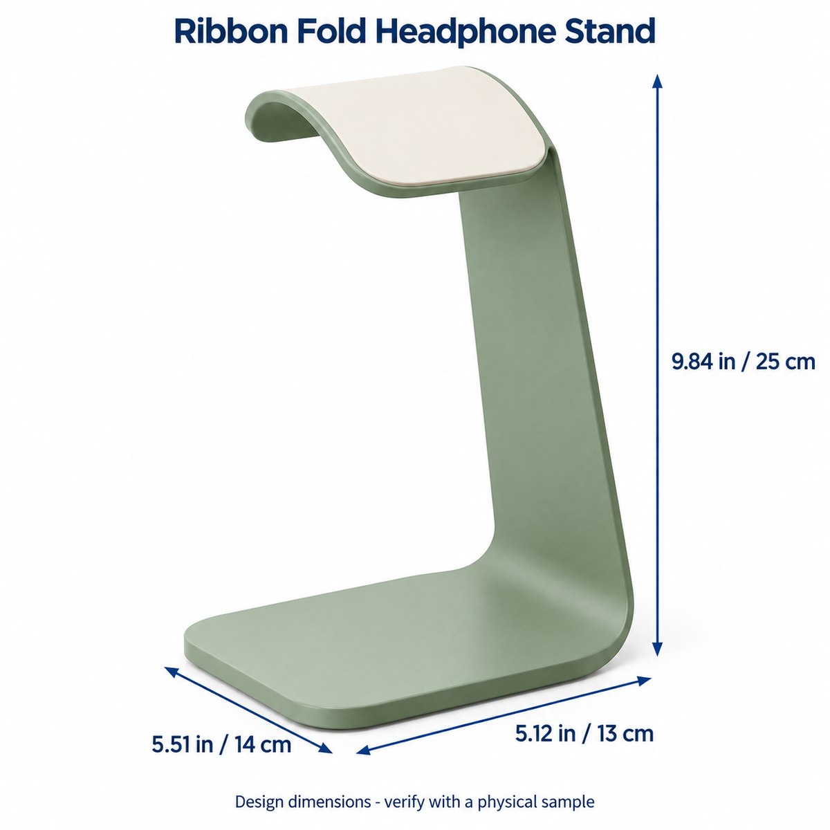 Ribbon Fold Headphone Stand