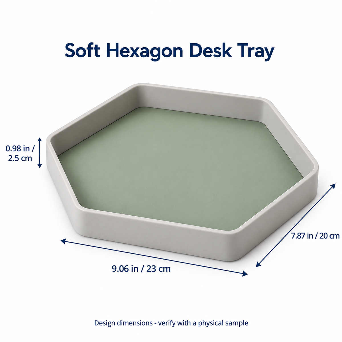 Soft Hexagon Desk Tray